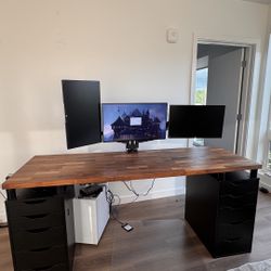 Computer Desk With 10 Drawers