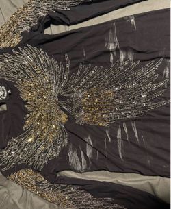 Black Beaded Sequin Embellished Dress