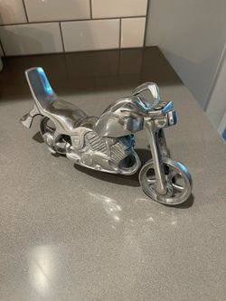 All Aluminum Motorcycle / Chopper In Excellent Shape - Great Addition To Your Collection.  Wheels Do Spin
