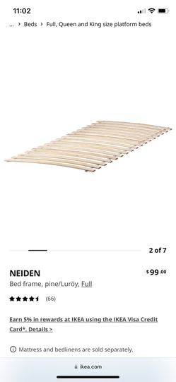 Zenuw Veel Bibliografie Ikea Neiden Bed Frame for Sale in Davis, CA - OfferUp
