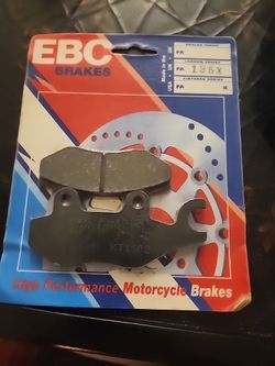 EBC Brakes Carbon Series FA135X brake pads designed for high-performance motorcycles.The pads feature a carbon fiber compound engineered to provide pr