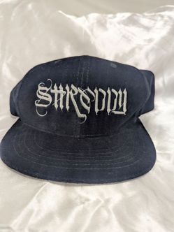Black Snapback Hat with Embroidery