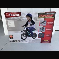 Razor MX125 dirt rocket e-bike for kids 5.3 mile range 8mph 
