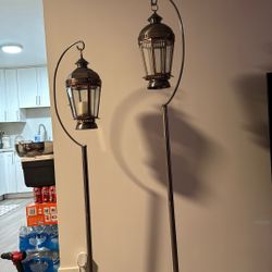 Antique Brass Floor Lanterns