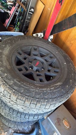 Toyota TRD wheels with tires