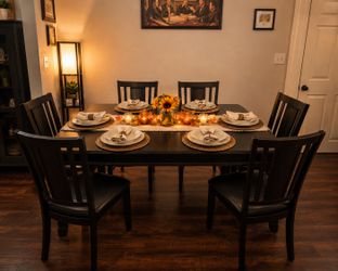 ✨ Beautiful 6-Piece Dining Set – Dark Espresso Finish ✨