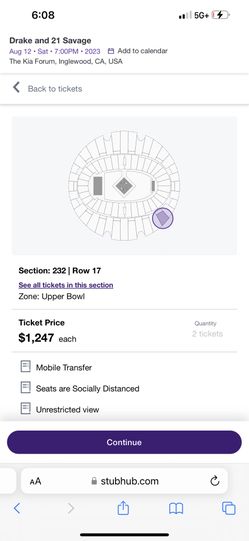 Drake Tickets August 12