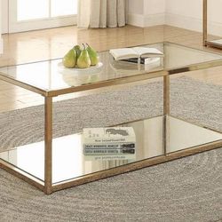 Coffee Table With Chocolate Chrome Frame! Lowest Prices Ever!