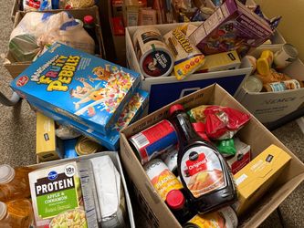 Food - lots of boxes of food - moving - over 300$ worth