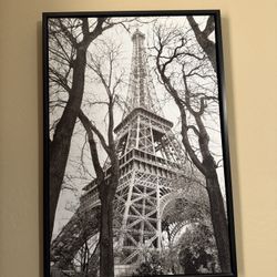 Large Framed Eiffel Tower Wall Art – 24.5” x 36”