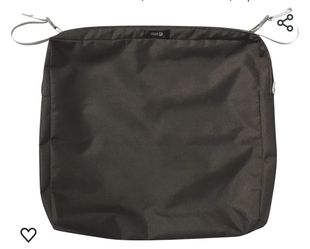 Classic Accessories Ravenna Water-Resistant Patio Chair Seat Cushion Cover, 21 x 21 x 3 Inch, Espresso

