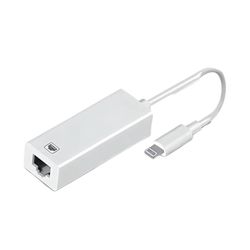 [Apple MFi Certified] Lightning to Ethernet Adapter,RJ45 Ethernet LAN Network Adapter Cable with 8 Pin Connector Compatible with iPhone 13/12/11/XS/XR