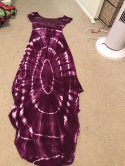 Purple Tie Dye long dress