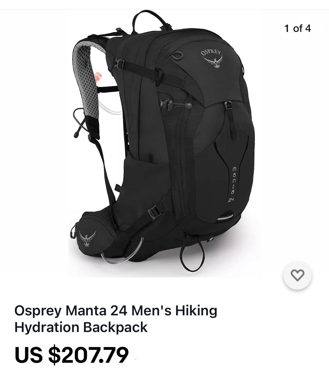 Osprey Manta 24 Men's Hiking Hydration Backpack