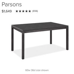 Room & Board Parsons table