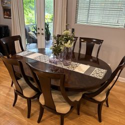 Dark Wood Dining Table