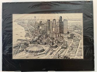 Seattle King Dome and Alaskan Way Viaduct drawing