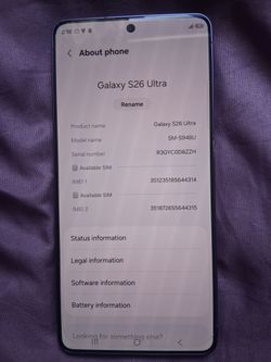 Samsung S26 Ultra 256GB T-Mobile