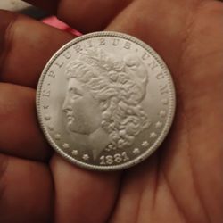 Uncirculated 1881  C C Morgan Dollar 