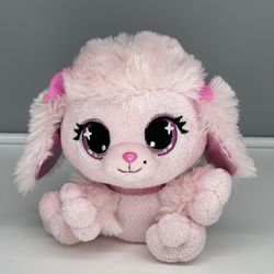 Gund P.Lushes Pets Pinkie Monroe Plush Pink Puppy Dog Stuffed Animal Toy 6"
