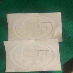 Niners Car Decals 