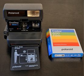 POLAROID ONESTEP CLOSEUP 600 INSTANT CAMERA - TESTED & WORKING - FILM INCLUDED 