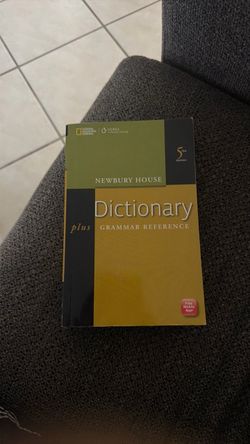 Dictionary Grammar references