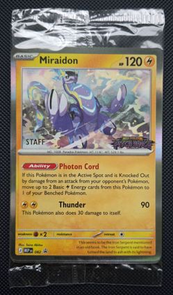 Pokemon Pitch Black Staff Card promo, set of 4 Sealed,  Read Description!