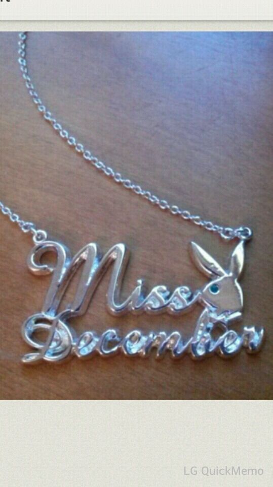 Playboy Collection" Miss December" Necklace