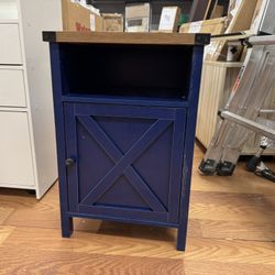 Farmhouse Nightstand, Rustic End Table