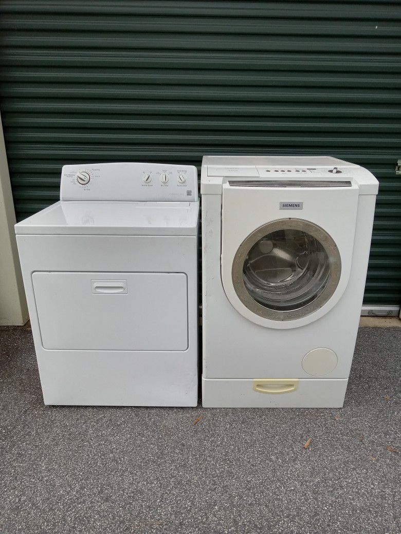 Siemens Washer and  Kenmore Dryer