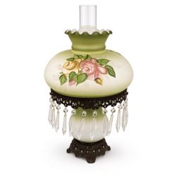 Vintagew 1973 Quoizel “Abigail Adams” Hurricane Table Lamp