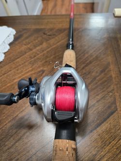 Casting reel and rod