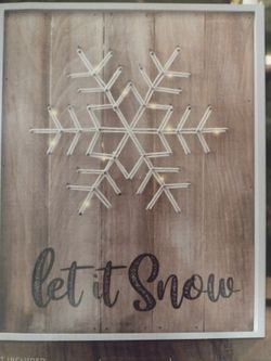 Let It Snow LED Light Sign