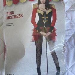 Women’s Costume Ring Mistress NEW