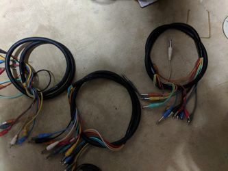 3ft patch cables, RCA to 1/4 inch