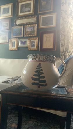 Christmas pitcher