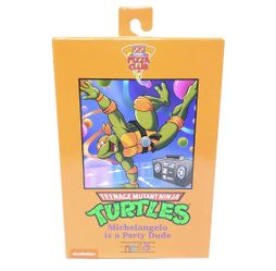 NEW NECA TMNT Teenage Mutant Ninja Turtles Pizza Club Michelangelo 7" Figure 