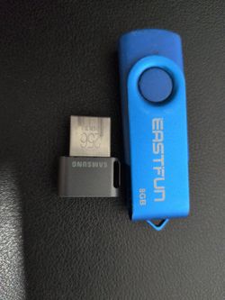 Samsung 256GB USB 3.1 Flash Drive + EastFun 8GB Flashdrive