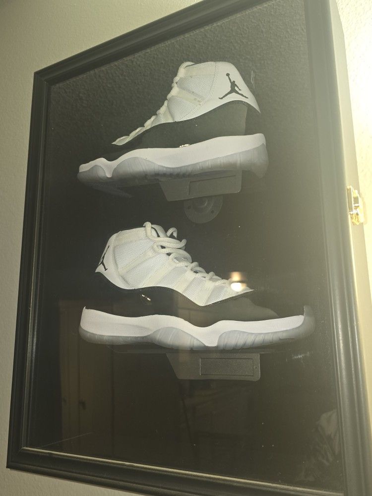 Jordan 11 Concord With Lock Box Display Case 