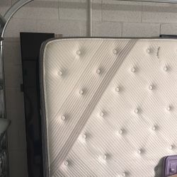 Black Velvet With LED lights King Size mattress  And Headboard 