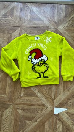 Bright green sweater for girls size 4 & 5 years old