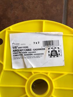 1/8 Aircrafted Cable Galvanized