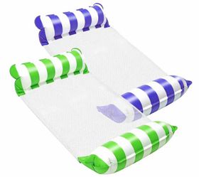 Brand new Portable Pool Floats Adult, 4-in-1 Ultra-Thick Water Hammock, Non-Stick PVC Pool floaties, Multi-Purpose Water Pool Lounger for Pool, Lake &