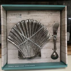 Towle Shell Dish & Spreader