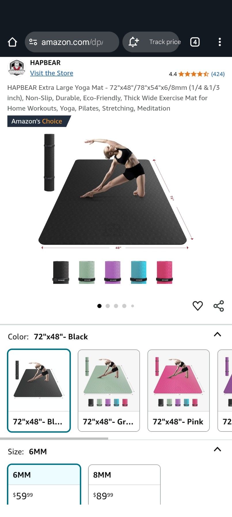 Extra Large Workout Mats
