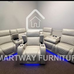 Hermosa Sala Reclinable Eléctrica 3 Pc En Caja 📦 Hacemos Envíos 🚚 