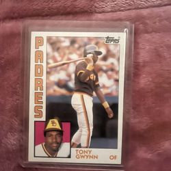 Tony Gwynn Topps Baseball Card Padres 