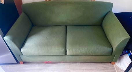 Little green loveseat sofa couch