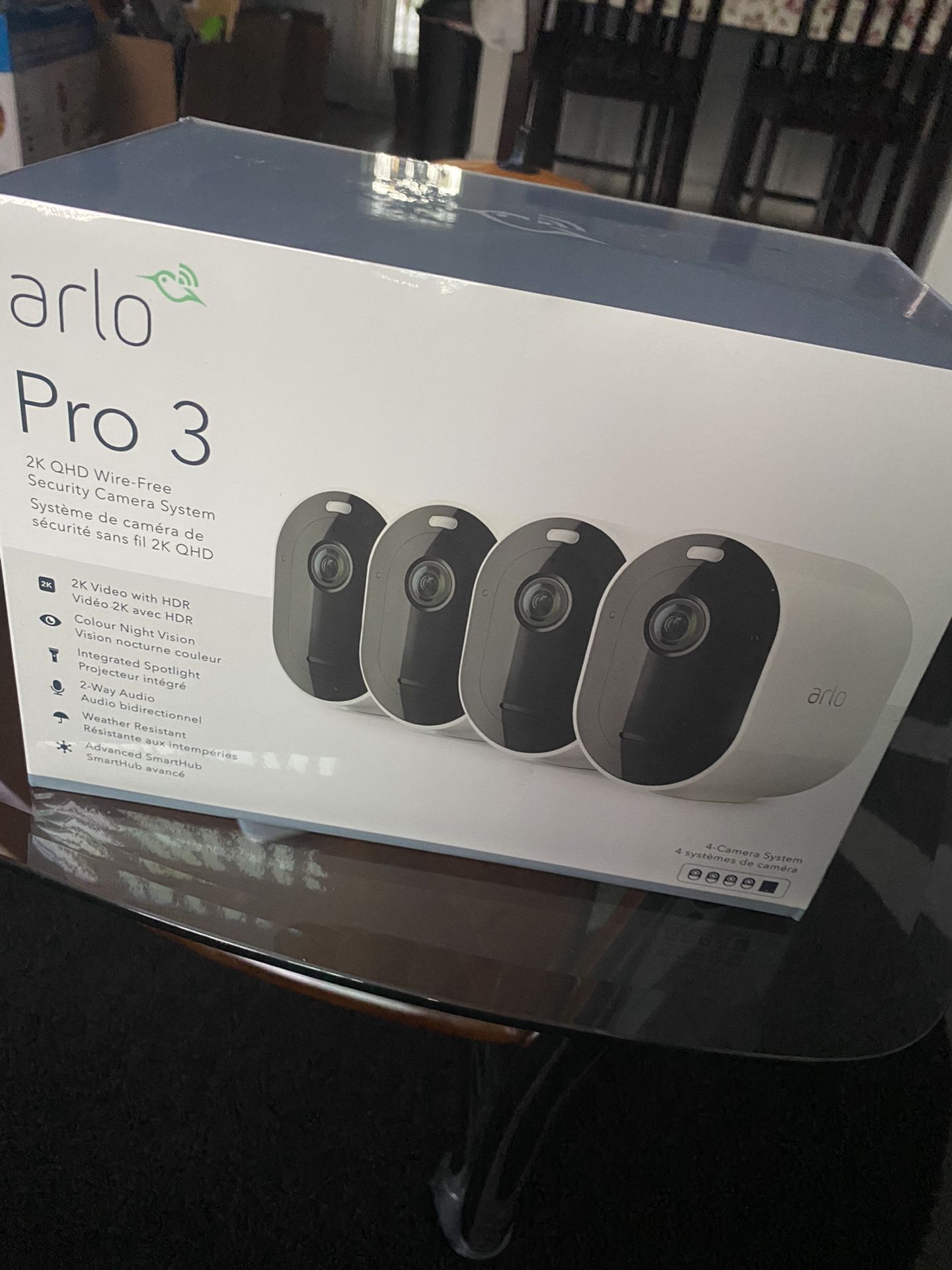 Arlo Pro 3 security cameras 4 kit